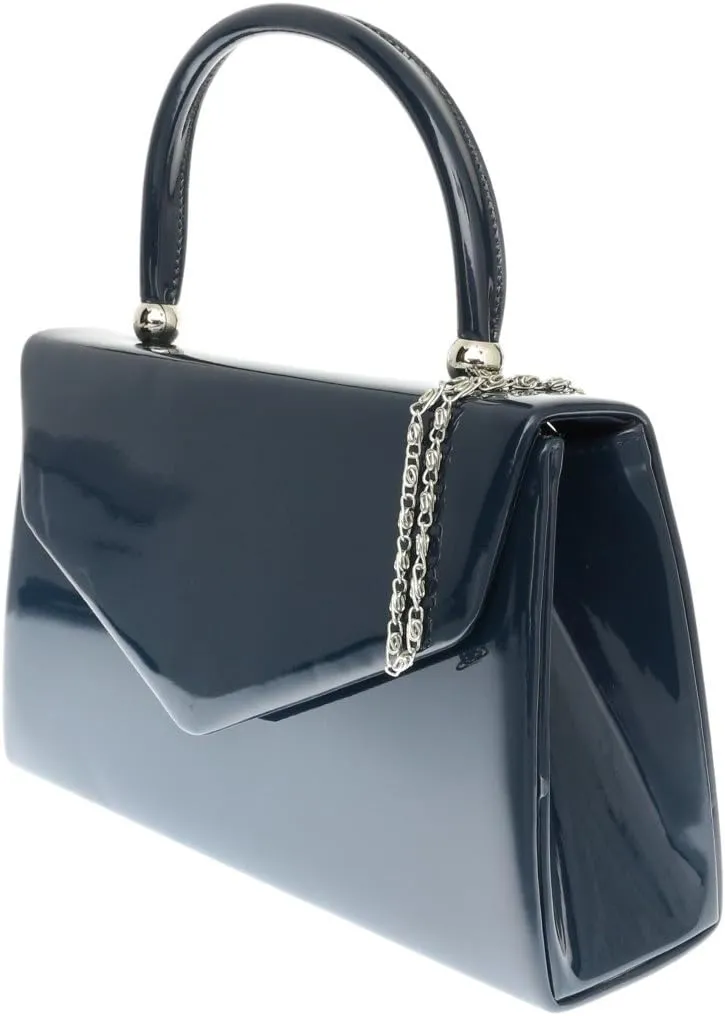 Girly HandBags Patent Clutch Bag Handbag Small Hard Case Ladies