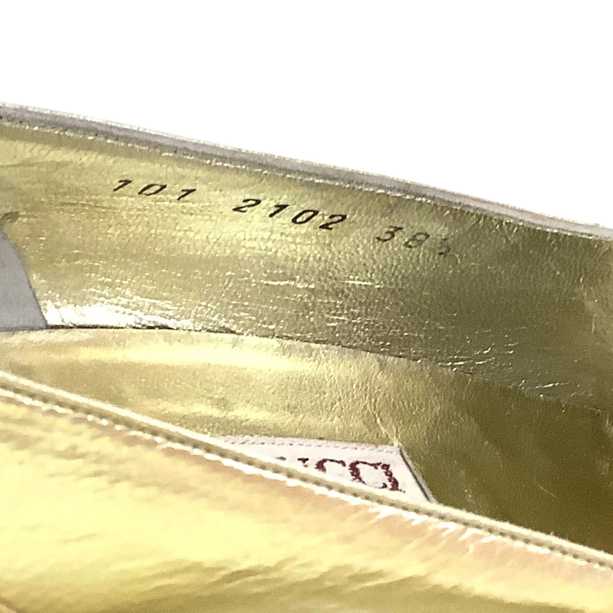 Gucci Metallic Gold Heels