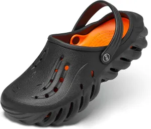 Men's and Women's Arch Support Clogs Garden Shoes Slip-on Outdoor Beach Slippers with Removable Cushion Footbed