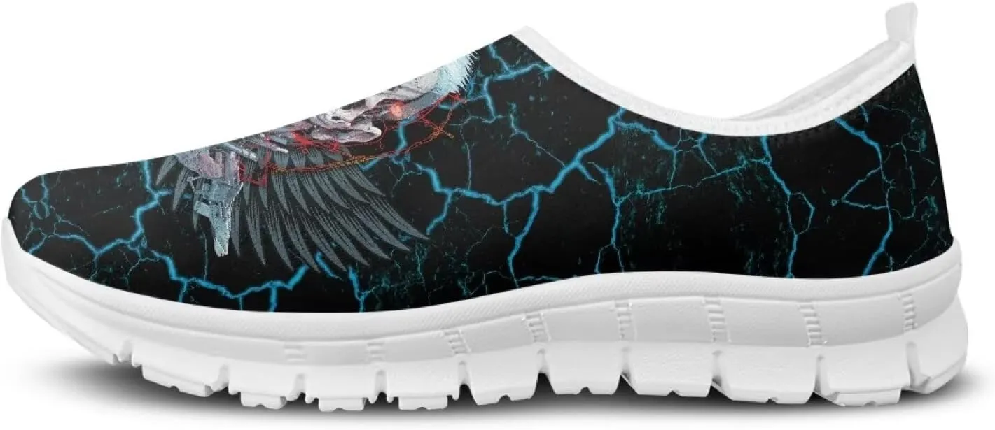 Mens Lightweight Running Shoes Slip on Breathable Fashion Leisure Tennis Walking Sneakers for Travel Camping Jogging Size 5-14