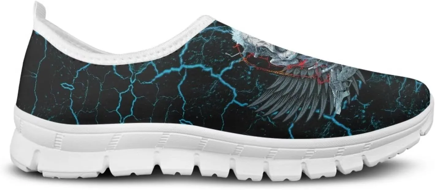 Mens Lightweight Running Shoes Slip on Breathable Fashion Leisure Tennis Walking Sneakers for Travel Camping Jogging Size 5-14