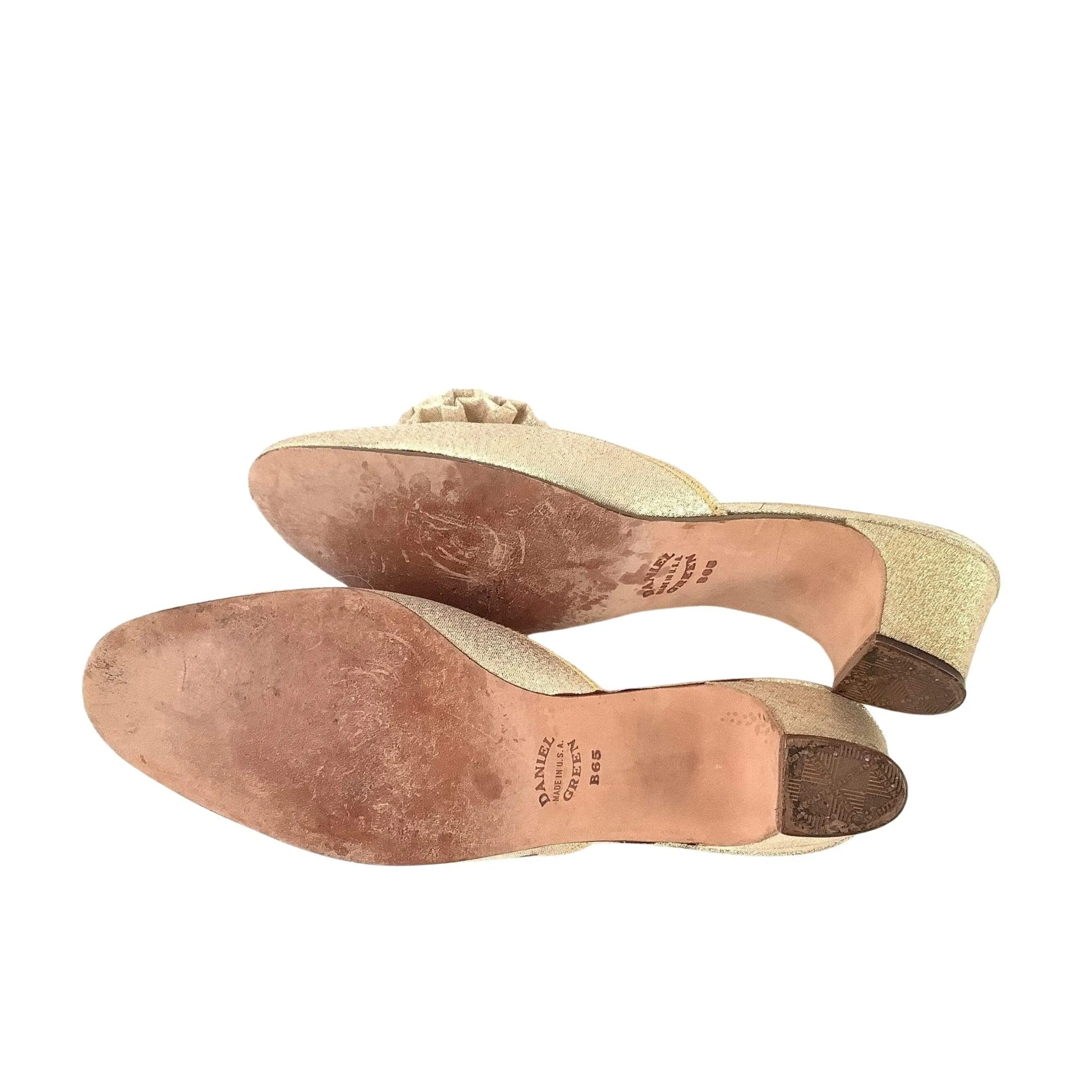 Metallic Gold Slippers