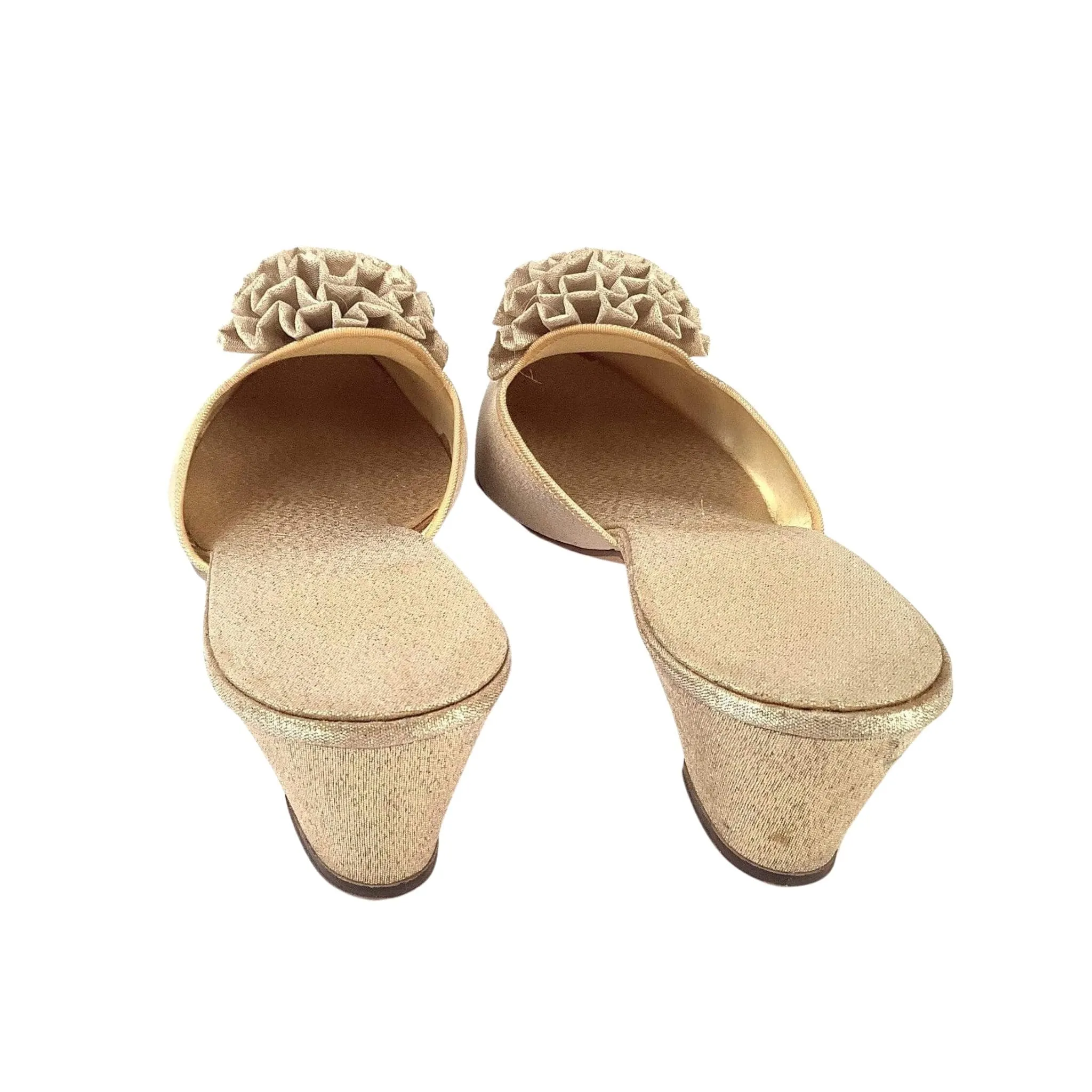 Metallic Gold Slippers