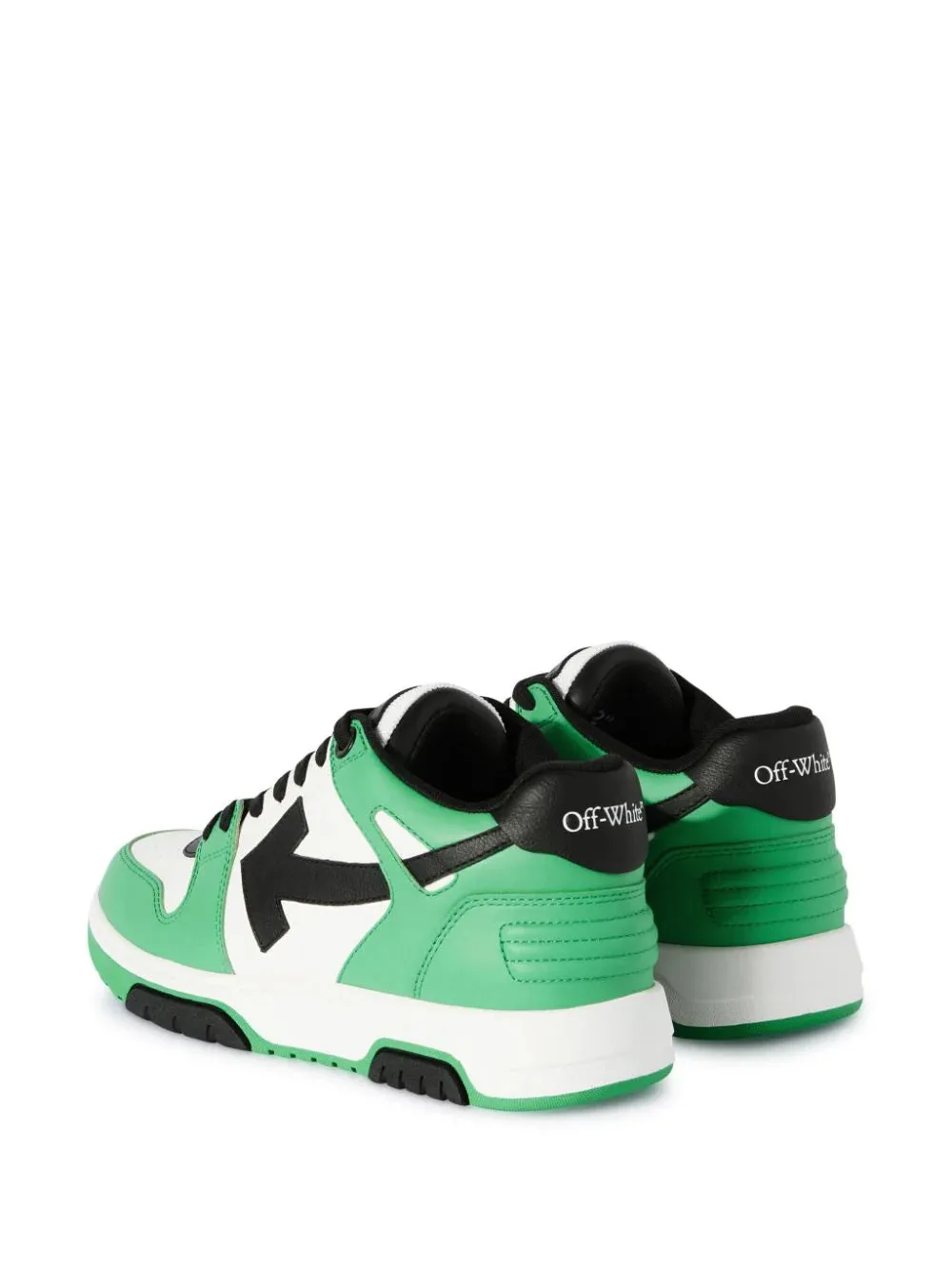 Off-White Green Out Of Office Leather Sneakers