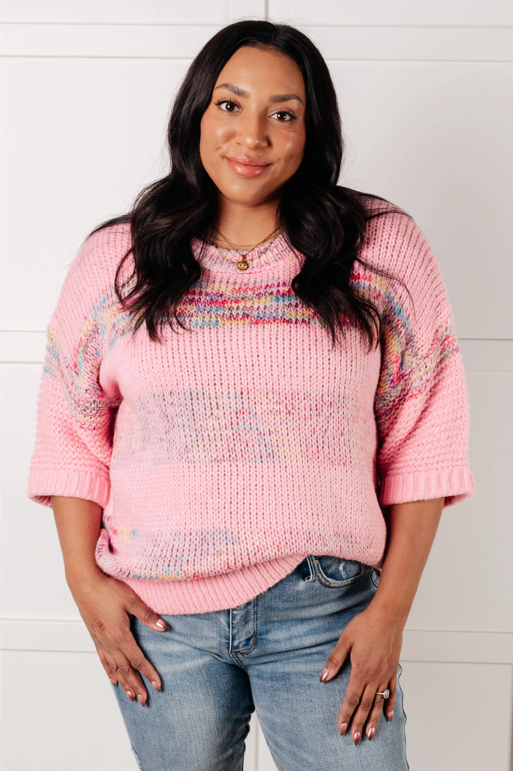 One Eleven North In the Cards Striped Sweater
