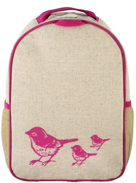 Pink Birds Toddler Backpack