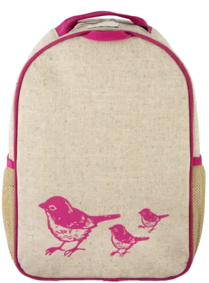 Pink Birds Toddler Backpack
