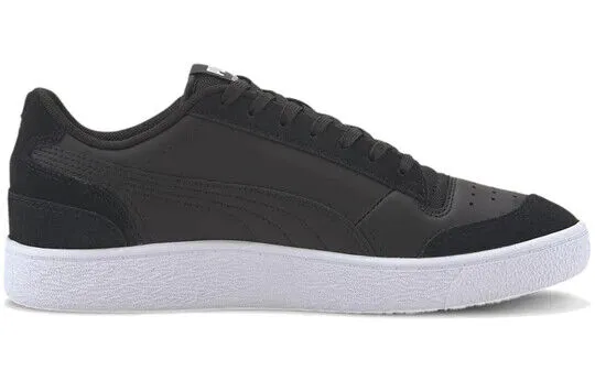 Puma Ralph Sampson Lo Vintage 371767-02 Men's Black & White Leather Shoes C1507