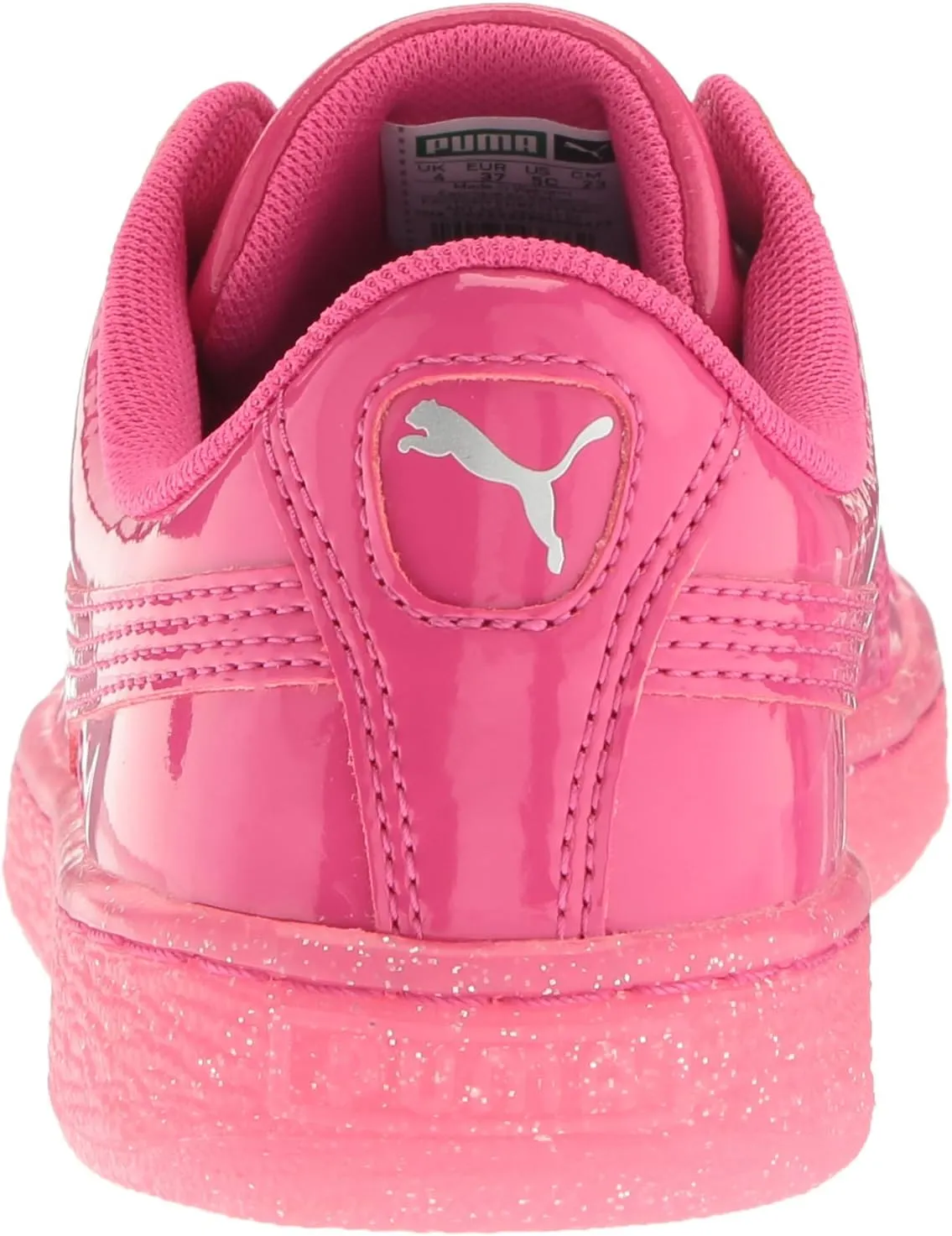 PUMA Unisex-Child Basket Patent Iced Glitz Sneaker
