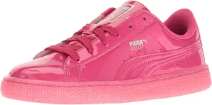 PUMA Unisex-Child Basket Patent Iced Glitz Sneaker