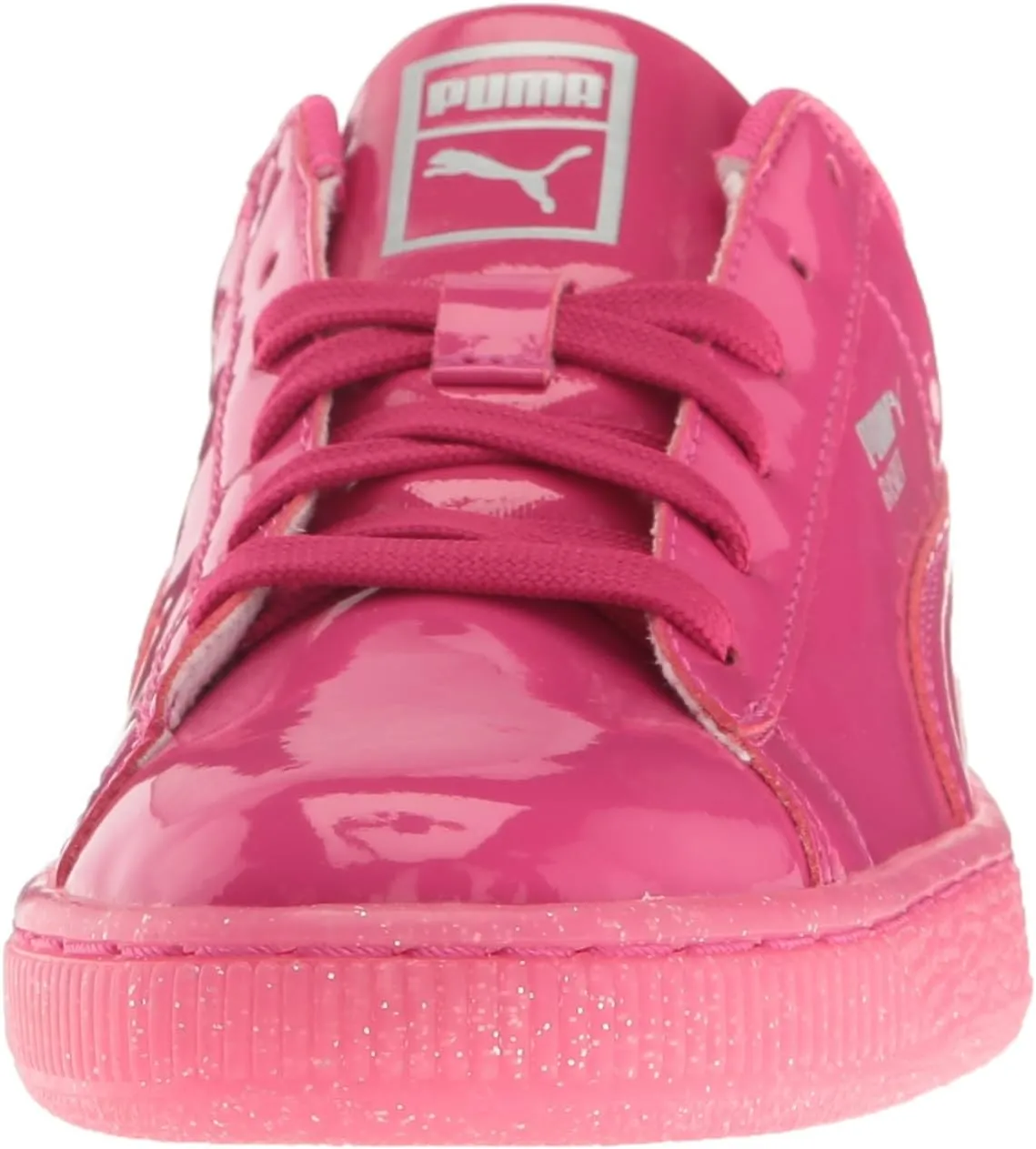 PUMA Unisex-Child Basket Patent Iced Glitz Sneaker