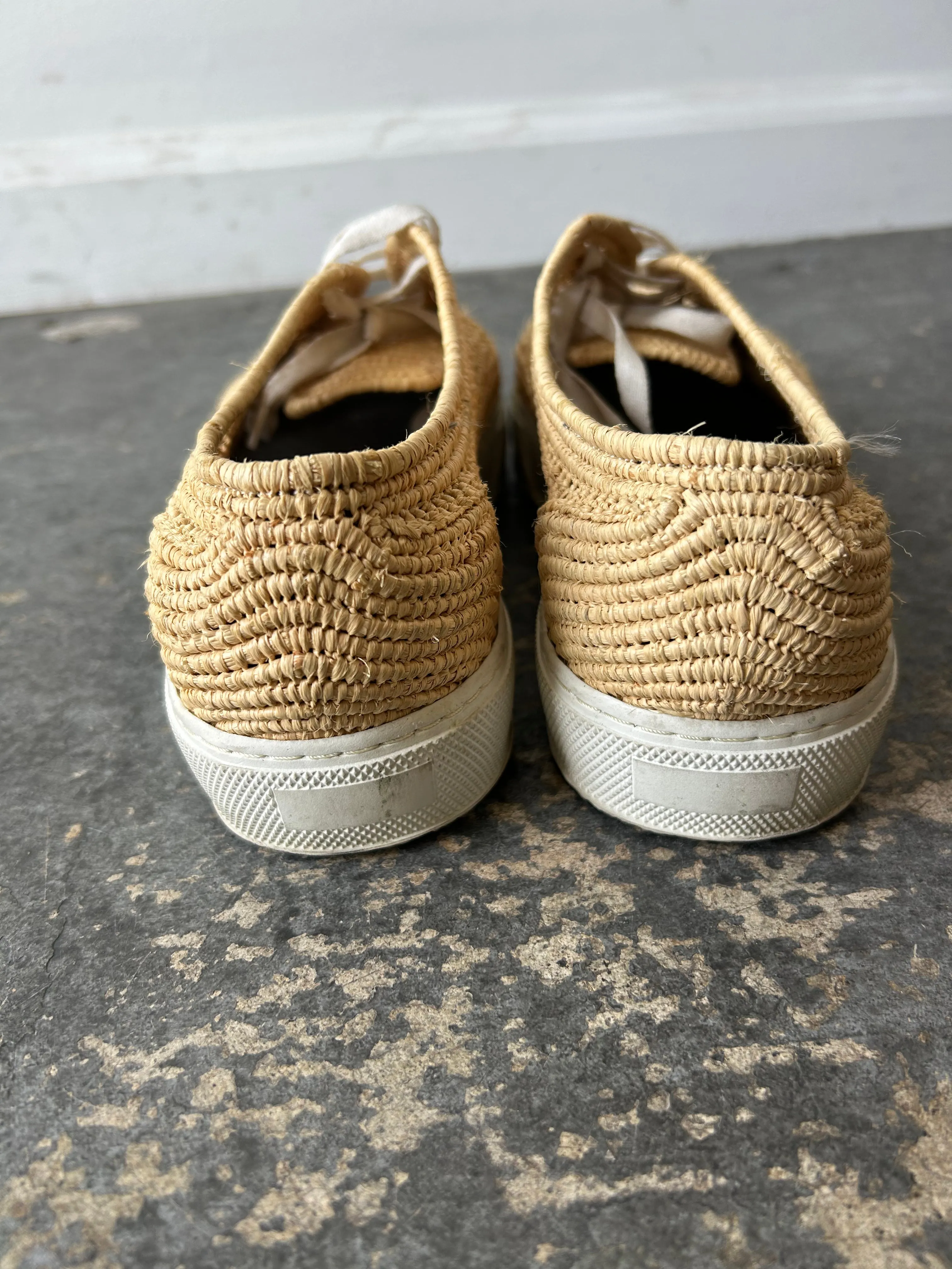 Robert Clergerie Woven Wicker Shoes