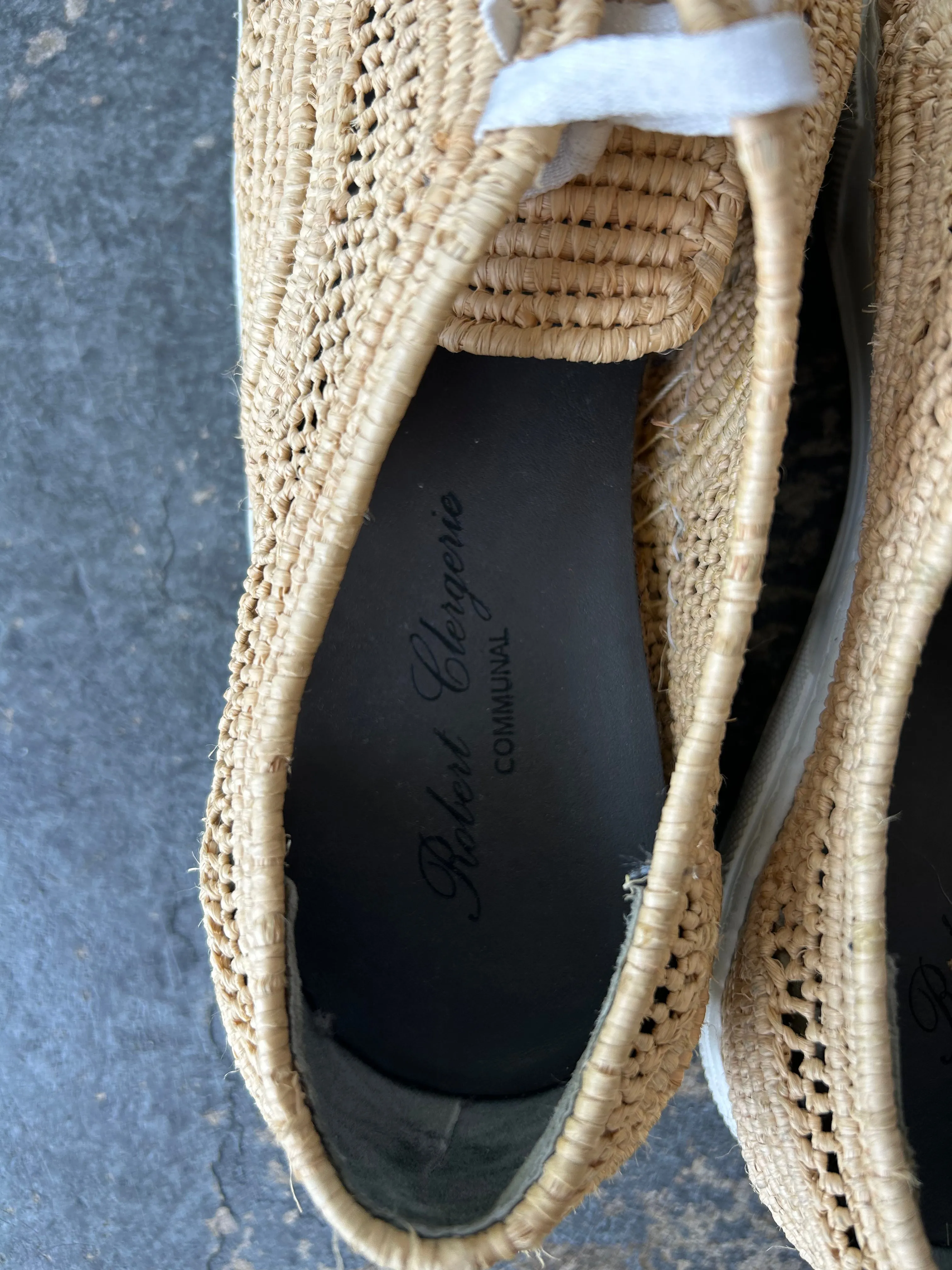 Robert Clergerie Woven Wicker Shoes