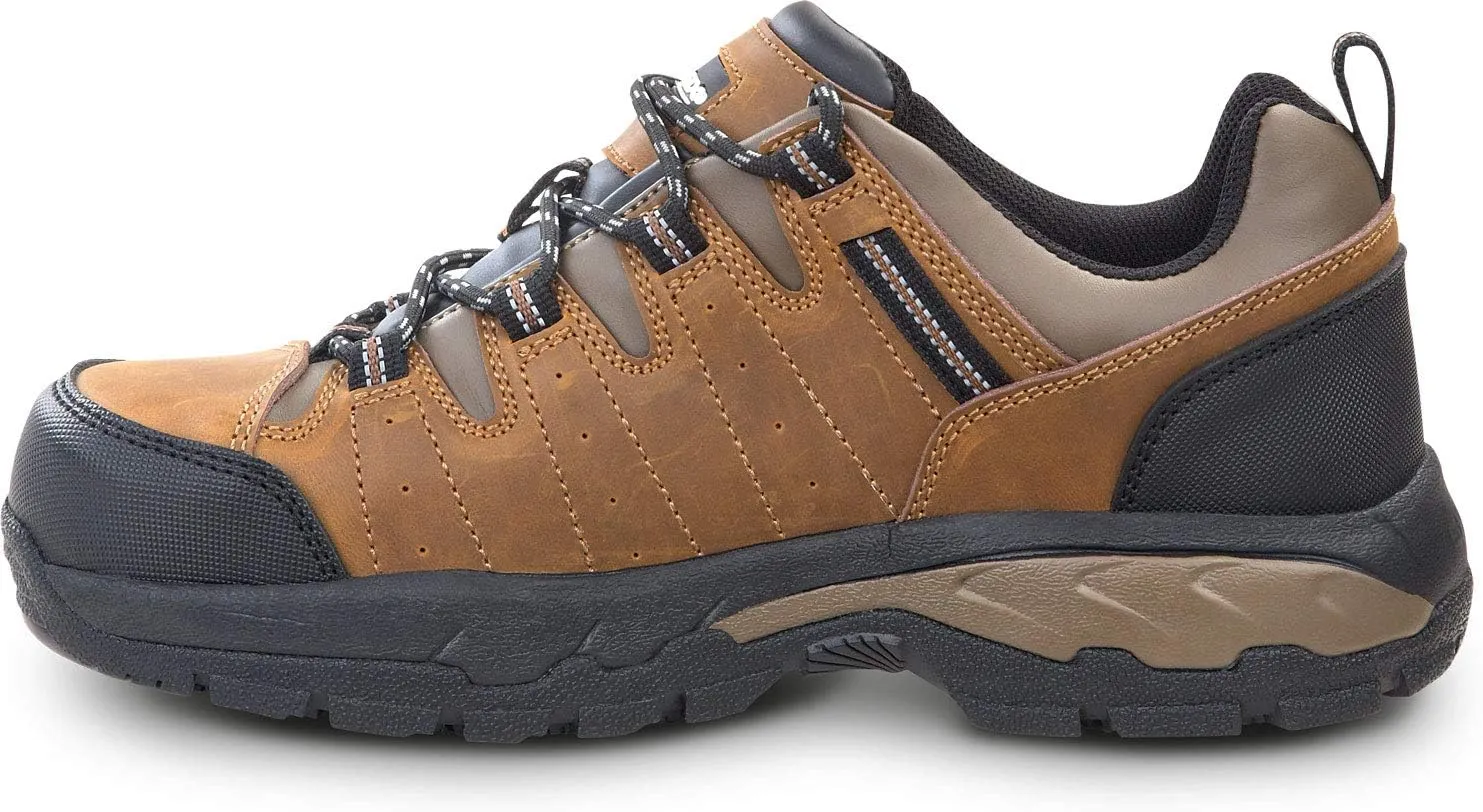 SR Max Winston, Men's, Brown, Low Hiker Style Comp Toe, EH, Slip Resistant Work Shoe