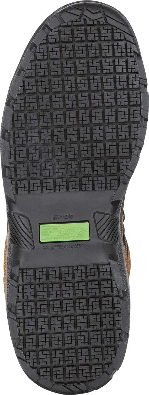 SR Max Winston, Men's, Brown, Low Hiker Style Comp Toe, EH, Slip Resistant Work Shoe