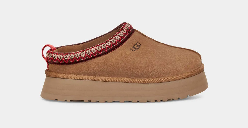 Tazz - The Ugg Platform Slipper in Chestnut