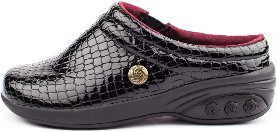 Therafit Molly Women's Arch Support Leather Clog - for Plantar Fasciitis/Foot Pain