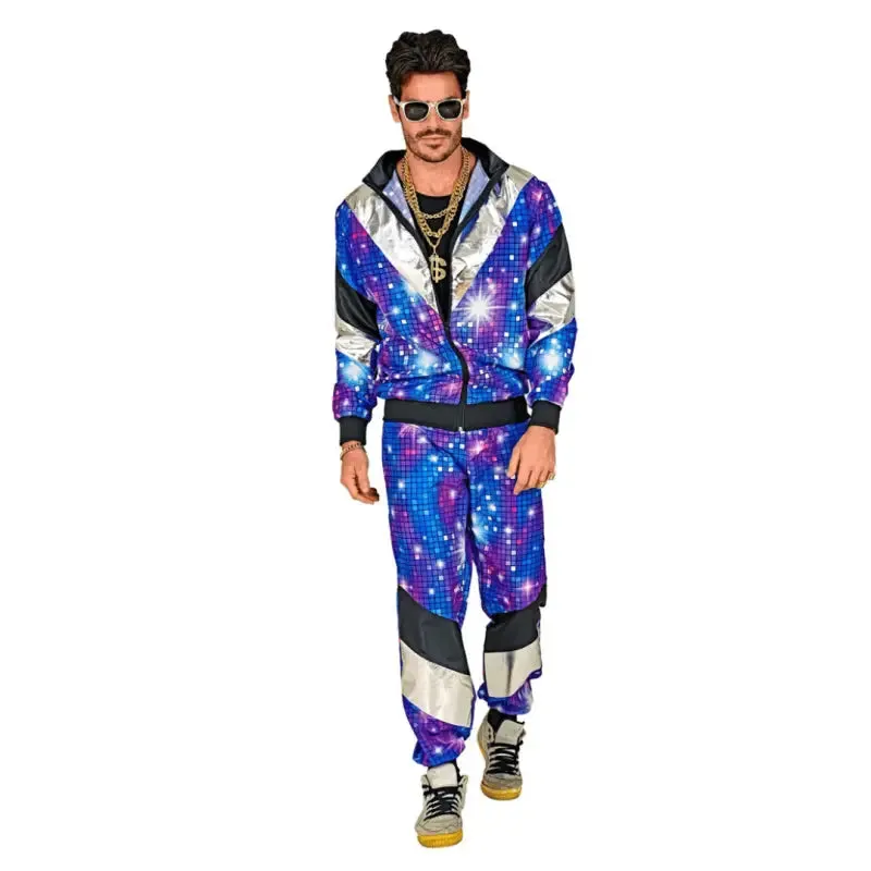 Vibrant 80's Party Shell Suit - Adult Costume for Retro Events
