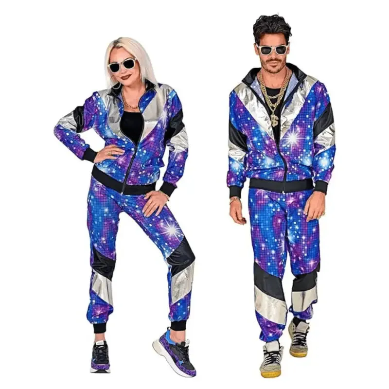 Vibrant 80's Party Shell Suit - Adult Costume for Retro Events