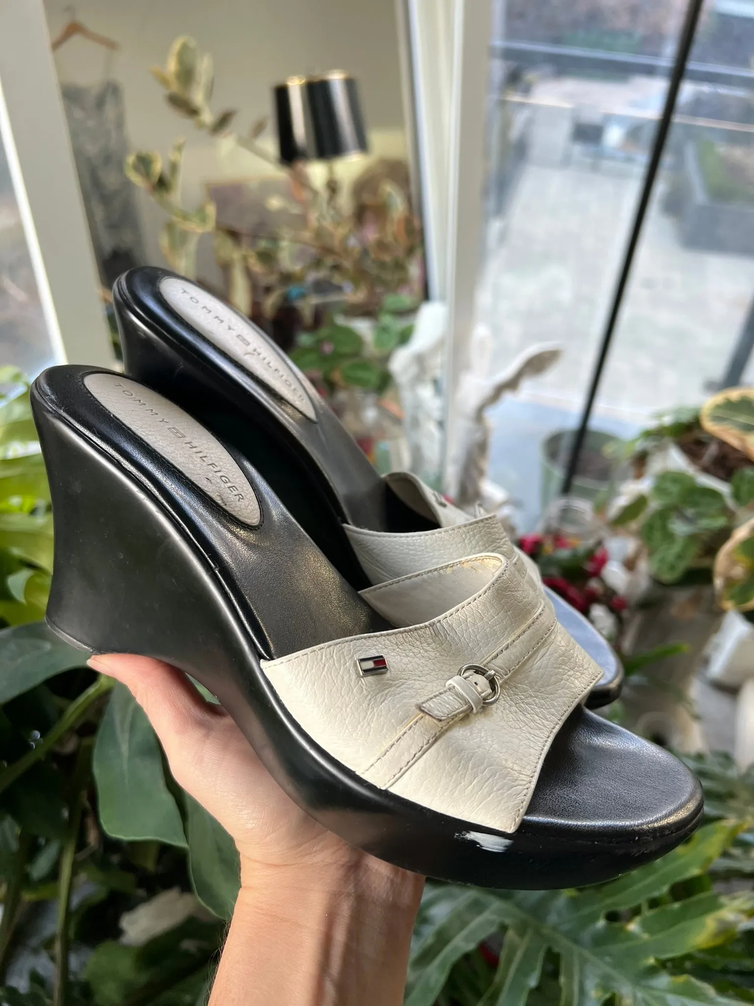Vintage 2000s Tommy Hilfiger Wedge Sandals