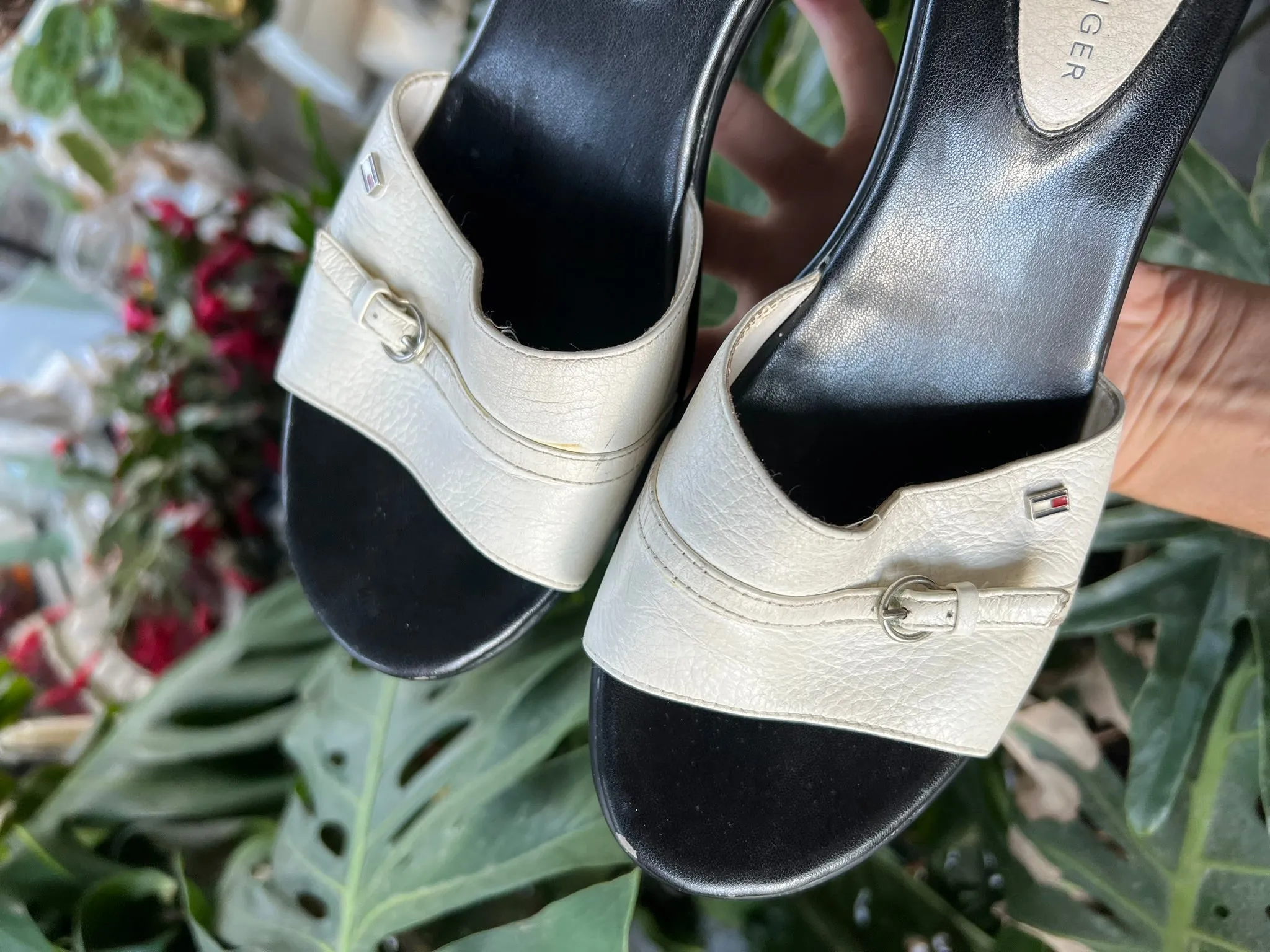 Vintage 2000s Tommy Hilfiger Wedge Sandals